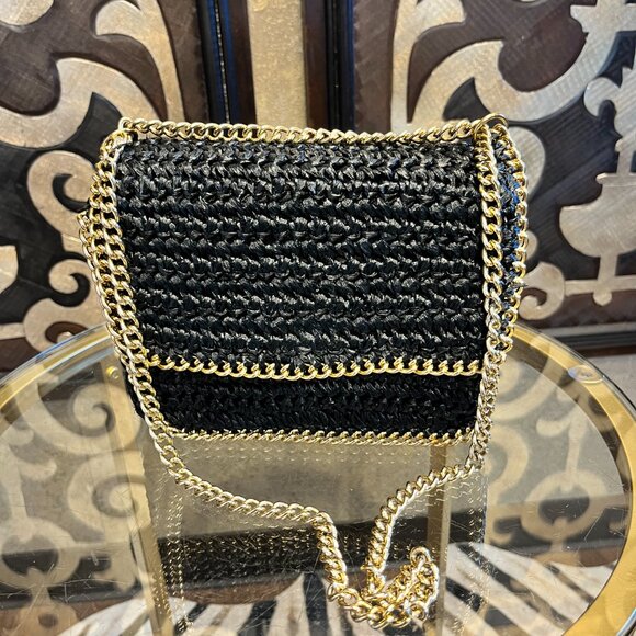 Marcus Brothers of miami black woven chain handbag - Picture 2 of 11